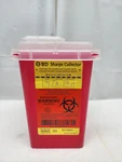 (X22) Bd Medical Systems 305635 Sharps Collector, Phlebotomy, 1 Quart, Red. Fixed Price $39.99.