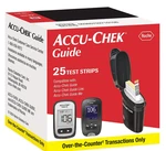 Accu-chek Guide Glucose Blood Test Strips 25 Exp 07/2026-09/2026. Fixed Price $9.57.