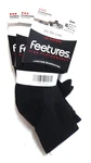3 Pairs Feetures High Performance Socks Cushion Quarter Tab Black Xtra Large. Fixed Price $41.95.