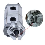Brand New Shaft 17.46MM Hydraulic Tandem Double Gear Pump HGP-33A-F6/6R. Fixed Price $209.99.