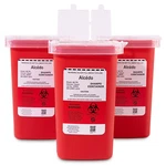 Alcedo Sharps Containers - Quart, 3 Pack Model Ae 170 (year 2019). Fixed Price $25.19.