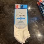 Drymax Mini Crew Diabetic Large White Sock 2 Pack. Fixed Price $14.00.