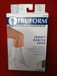 Truform Trusoft Crew Socks 8-15MMHG (white) Large. Fixed Price $14.99.