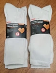 Cvs Health Copper-treated White Comfort Socks Crew Length 6 Pair L/xl. Fixed Price $19.00.