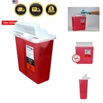 Oakridge 5 Quart - Sharps Disposal Container With Mailbox Style Lid. Fixed Price $28.99.
