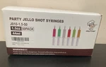 Jolly Chef Party Jelly Syringes 21 Pack Open Box Drink 1.5 Oz.. Fixed Price $12.00.