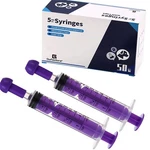 Gufastore 50PCS Syringes With Caps For Industry Lab 5ML-50PACK, Purple. Fixed Price $17.50.