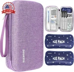 Suzamed Insulin Cooler Travel Case,eva Insulation Medicine Kit With 2 Ice. Fixed Price $15.18.
