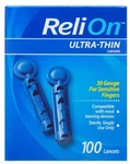 Relion 30G Ultra-thin Lancets, 100-CT (pack Of 2). Fixed Price $23.99.