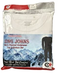 Long Johns Underwear Set White Size 2XL Cotton Plus 46-48 Poly Pc. Fixed Price $9.95.