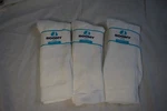Roomy Unisex Enhance Circulation Diabetic Pack Crew Socks White SIZE:10-13. Fixed Price $12.99.