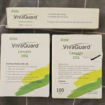 Able Vivaguard 30G Lancets 100 Pcs & White Sterile Lancing Device VGD01-381. Fixed Price $9.58.