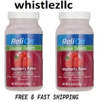 Relion Raspberry Glucose Tablets, 50 Count Each - Pack Of 2. Fixed Price $9.99.
