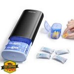 Vaydeer Am/pm Metal Pill Organizer 7 Day Travel Case Airtight Black. Fixed Price $34.99.