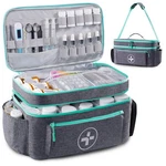 Bagsfy Travel Medicine Organizer, Medical Double-layer(style A), Grey. Fixed Price $41.24.