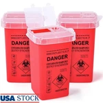 Durable 3-PACK Portable Sharps Disposal Containers Safe Medical Waste Collection. Fixed Price $12.87.