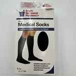 Gnp Men's Medical Socks, 15-20 Mmhg (size: L) Black. Fixed Price $14.99.