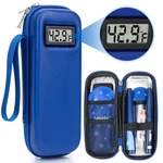 Sunmon Insulin Cooler Travel Case W/2 Tsa Ice Packs Diabetic Pen Storage Blue. Fixed Price $29.74.