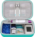 Elonbo Diabetic Supplies Travel Case, Glucose Meter Portable Turquoise. Fixed Price $23.12.