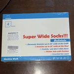 Bulinlulu Extra Wide Diabetic Socks Cushion Heel Non Binding 4 Pairs Black. Fixed Price $19.99.