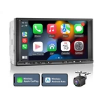 Double Din Stereo Radio Wireless Carplay Android Auto, 7IN Touch.... Fixed Price $143.56.
