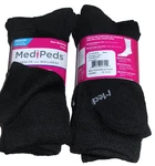 6 Pairs Medipeds Womens Non Binding Cushioned Smooth Toe Diabetic Crew Socks. Fixed Price $22.95.