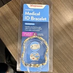 Walgreens Diabetic Medical Id Bracelet Magnetic Stainless Steel Gold Silver Wom. Fixed Price $8.12.