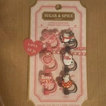 Sugar & Spice 6 Piece Silicone Straw Tips Cover Love Theme Pink Brown Red White. Fixed Price $10.00.