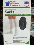Gnp Unisex Diabetic Care Socks, 8-15 Mmhg (size: M) Black. Fixed Price $23.00.