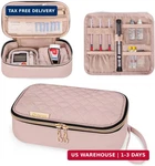 Yarwo Diabetic Travel Case For Blood Glucose Monitor, Test Strips, Insulin Syrin. Fixed Price $32.21.