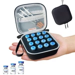 Tinnalart 16 Slots,peptide Vial Case For Fridge Storage - 4.5INX4.5IN, Black. Fixed Price $20.61.
