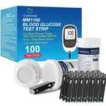 Careliving MM1100 Blood Glucose Strips, For Diabete Sugar Testing, Coun. Fixed Price $32.42.