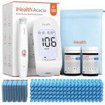 Ihealth Acacia Blood Glucose Monitor Kit, Glucometer Strips, 100.... Fixed Price $41.58.