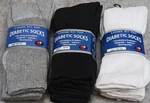 Sets Diabetic Loose Fit Top Crew Socks Men 9 Pairs Size 10-13 Gray Black White. Fixed Price $30.00.