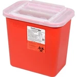 Oakridge Products 2 Gallon Sharps Container W/ Slide Red. Fixed Price $20.41.