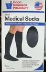 Gnp Men's Medical Socks, 8-15 Mmhg (size: M) Black. Fixed Price $23.00.