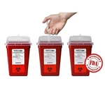 Sharps Container For Home Use And Professional 1 Quart (3 Pack) Oakridge Product. Fixed Price $25.99.