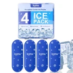 Krypthos 4 Reusable Ice Packs For Diabetic Insulin Cooler Bags, Blue. Fixed Price $17.84.