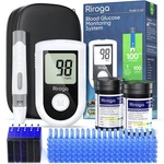 Riroga Blood Glucose Monitor Kit With 100 Glucometer Strips, Lancets, 1.... Fixed Price $28.21.