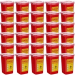 30 Pcs Sharps Containers For Home Use, 1 Quart Portable Small Needle Disposal.... Fixed Price $86.65.