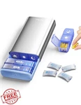 Vaydeer Metal Pill Organizer 7 Day Weekly Travel Case Airtight Desiccant. Fixed Price $44.99.