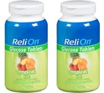 Relion Glucose Tablets - Tropical Flavor 50 Counts (2 Pack). Fixed Price $28.82.