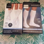 Sigvaris 602C Diabetic Unisex Women 18-25 Compression Calf Ribbed Socks Size. Fixed Price $24.99.