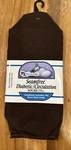 Seamfree Diabetic/circulation Unisex Crew Med SIZE:10-13. Brown. Fixed Price $6.50.
