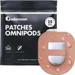 Adamson Omnipod Overpatches 25 Waterproof Adhesive Patches, Sweatp. Fixed Price $15.99.