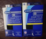 Dr. Scholl's Men's 12.5-15 Diabetes & Circulatory Compression Socks Lot Of Nib. Fixed Price $14.99.