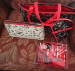 Savings Global Inc. Manicure & Pedicure Kit Black Red Travel Case-new. Fixed Price $28.00.