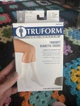 Truform Trusoft Diabetic Socks New Packaging Mild 8-15 Mmhg White X-large. Fixed Price $14.50.