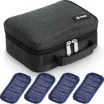 Large Insulin Cooler Travel Case, Longer Cooling Effect With 4 * 160G Ice Packs,. Fixed Price $42.90.