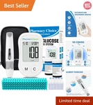 Diabetes Kit Blood Sugar Glucose Monitor Meter 100 Pcs Strip Tester Machine. Fixed Price $24.50.